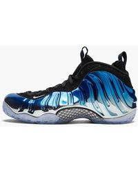 nike foamposite blue mirror