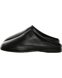 The Row - Piper Slide Flats F1780 Sn65 Blk" - Lyst