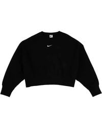 Nike - Nsw Phoenix Fleece Oversized Crew Sweatshirt Sail" Dq5761 010" - Lyst