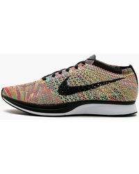 womens flyknit racer multicolor