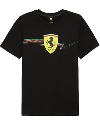 PUMA - Scuderia Ferrari Race Big Shield T-Shirt 627055 01" - Lyst