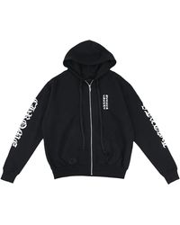 Chrome Hearts - Vertical Logo Zip-Up Hoodie Chrm0063" - Lyst