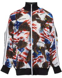 Palm Angels - American Eagle Print Classic Logo Track Jacket Pmbd014S19587001" - Lyst