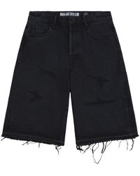 BBCICECREAM - Evo Cutoff Denim Shorts "Dark Hive" 861 3102 Dark Hive" - Lyst