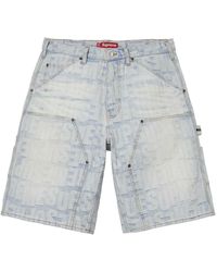 Supreme - Repeat Jacquard Double Knee Denim Short "Ss26 - Lyst
