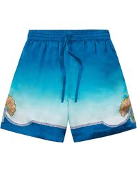 CASABLANCA - Coquillage Colore Silk Short Ms24 Tr 012 07" - Lyst