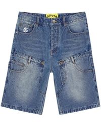 GODSPEED NEW YORK - Twin Panel Denim Shorts Gs532" - Lyst