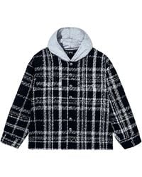REVENGE - Skull Patch Hooded Flannel Rev0070" - Lyst