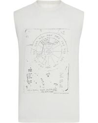 Rick Owens - Concordian Brad Sleeveless T-Shirt "Milk Rr01F2132 Jaep13 1109" - Lyst