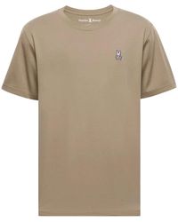 Psycho Bunny - Classic Crew Neck Antique Taupe T-Shirt Shirt B6U014Crpc Atp" - Lyst