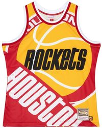 Mitchell & Ness - Nba Big Face Fashion Tank 5.0 "Houston Rockets" Tmtk4350 Hroyypppyell" - Lyst