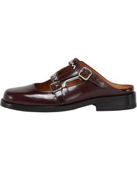Marni - Double Buckle Sabot Loafer Sbms010202 Ps679 00R90" - Lyst