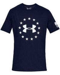 Under Armour - Freedom Flag T-Shirt "Academy 1333351 408" - Lyst