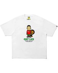 A Bathing Ape - Cr7Life Ronaldo Baby Milo T-Shirt 2M23 110 910 Wh" - Lyst