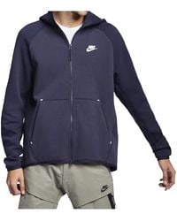 Nike - Tech Fleece Full-Zip Hoodie "Obsidian Heather 928483 473" - Lyst