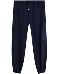 Brunello Cucinelli - Tailored Jogger Trousers "Cobalt/Camel" Mw8363218G_Cfg61" - Lyst