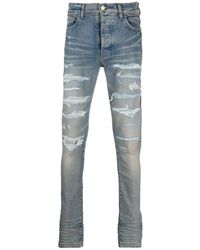 Amiri - Denim Repair Thrasher Jeans "Clay" Aw22Mds019 408" - Lyst