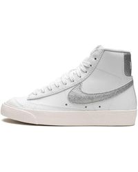 Nike - Blazer Mid '77 Ess Mns "white Metallic Silver" Shoes - Lyst