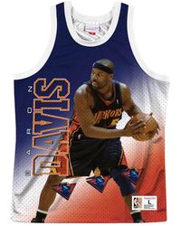 Mitchell & Ness - Nba Behind The Back Jersey "Golden State Warriors Baron Davis" Mstkmi19002 Gswwhitbdv" - Lyst