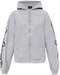 Balenciaga - Standard Zip Hoodie "Light Heather 851236 Ttvm8 2569" - Lyst