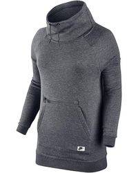 Nike - Sportswear Modern Funnel Neck Sweatshirt 803599 091" - Lyst