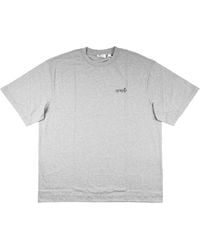 Off-White c/o Virgil Abloh - Paint Splatter Arrow Diag Skate Fit Tee "Heather" 44Owos26T064 030" - Lyst