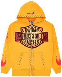 Murd333r.fm - Chop333R Rhinestone Logo Hooded Sweatshirt Multi" Mrd007" - Lyst