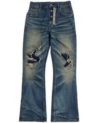 BIRTH OF ROYAL CHILD - Distressed Embroidery Bootcut Jeans Bc25Fwpt25" - Lyst