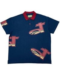 DENIM TEARS - Dt Pique Logo Short Sleeve Polo Shirt Tan" Dt601" - Lyst