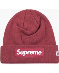 Supreme - New Era Box Logo Beanie "Fw 21" - Lyst