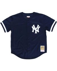Mitchell & Ness - Mlb Bernie Williams Authentic Batting Practice Button Front Jersey "1998 New York Yankees - Lyst