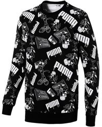 PUMA - Super Sound Aop Crew - Lyst