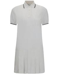 Brunello Cucinelli - Cotton Polo Dress "Bianco" Brun1462" - Lyst