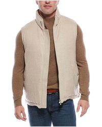 Brunello Cucinelli - Wool Blend Herringbone Zip Jacket "Sand" Brun3015" - Lyst