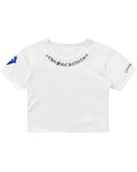 Chrome Hearts - Rolling Stones Neck Logo Cropped T-Shirt Chrm0782" - Lyst