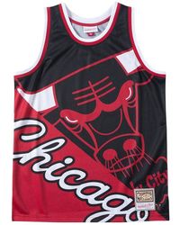 Mitchell & Ness - Nba Big Face Fashion Tank 5.0 "Chicago Bulls" Tmtk4350 Cbuyypppblck" - Lyst