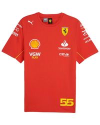 PUMA - Sf Scuderia Ferrari Sainz Tee 763604 01" - Lyst
