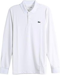 Lacoste - Regular Fit Ultra Dry Long Sleeved Golf Polo Shirt Dh3185 001" - Lyst