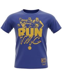 Mitchell & Ness - Nba Golden State Warriors Hardwood Classis Run Tmc T-Shirt Bmtrtd18172 Gswroya" - Lyst