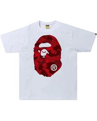 A Bathing Ape - Color Camo Big Ape Head T-Shirt 1K30 110 322" - Lyst