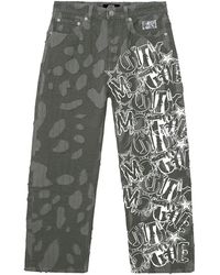 REVENGE - Graffiti Distressed Boro Denim Pant Rev0133" - Lyst