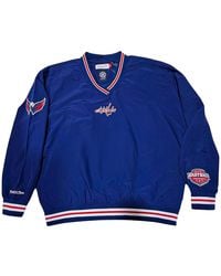 Mitchell & Ness - Classic Nylon Pullover Current Logo "Nhl Capitals" Ojpo7221 Wcayypppasbl" - Lyst