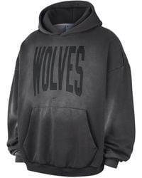 Nike - Minnesota Timberwolves Standard Issue Therma-Fit Fleece Basketball Pullover Hoodie "Dark Charcoal Ii6034 099" - Lyst