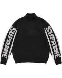 Supreme - Jaquard Sleeve Half Zip Sweater "Fw26 - Lyst