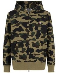 A Bathing Ape - 1St Camo One Point Full Zip Hoodie "Camo" 0Zxswm115017I Grx" - Lyst