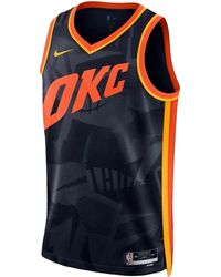 Nike - Nba Oklahoma City Thunder City Edition Jersey "Signal Dx8543 419" - Lyst