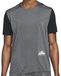 Nike - Dri-Fit Rise 365 Short-Sleeve Trail Running Top Dm4646 010" - Lyst