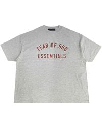 Fear Of God - Jersey Crewneck Ss T-Shirt "Dark Heather" 125Bt244191F" - Lyst