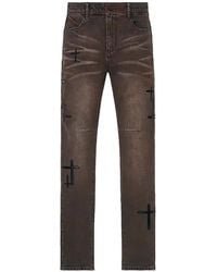 RTA - Bryant Skinny Jeans "Mocha Drift Cross Patch" Mexod1214 J1205Mcdcp" - Lyst