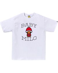 A Bathing Ape - Christmas Baby Milo T-Shirt 002Tel701002Fwht" - Lyst